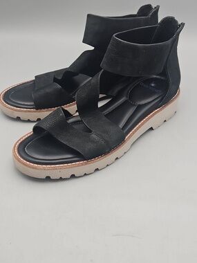Bionica Daela Leather Sandals Black Women 9 M